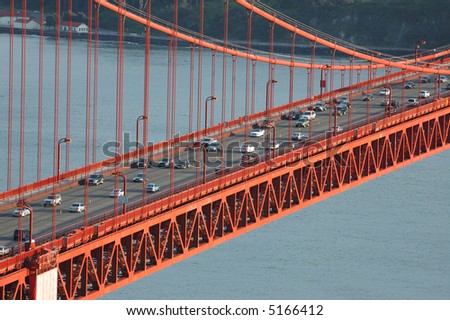 Golden Gate Bridge traffic flow