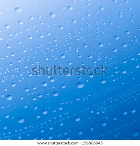 raindrops nano effect on blue background