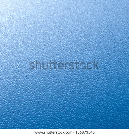 raindrops on blue gradient background