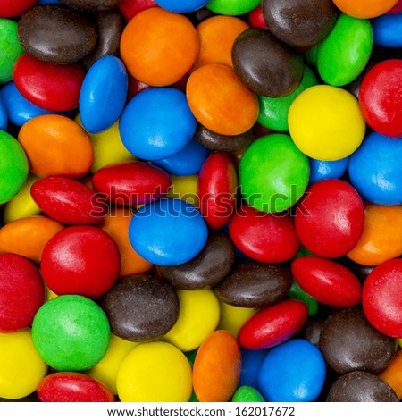 chocolate lentils smarties sweets colorful