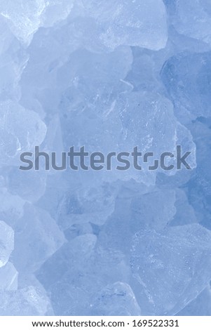 blue frozen ice crushed ice cubes
