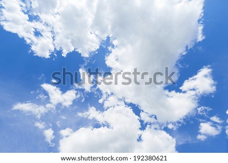 Sky with clouds nature weather background