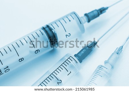 disposable syringes from the pharmacy