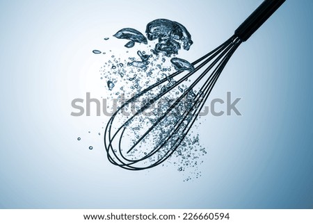Wire Whisk with air bubbles