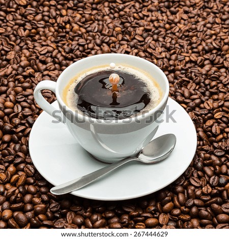 Coffee and Milk Liquid Art