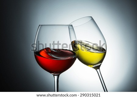 Wine varieties, red wine - white wine swing