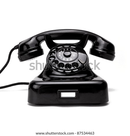 Black Retro Telephone