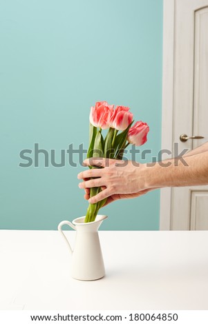 Hand Holding Flowers