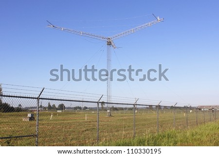 A Canadian military surveillance tower in British Columbia\'s Fraser Valley area /Canadian Military Surveillance Tower/Canadian Military Surveillance Tower