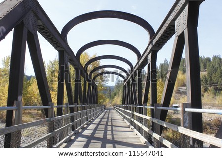 The historic Kettle Valley Railway Bridge in southern British Columbia, Canada/Kettle Valley Railway Bridge/The historic Kettle Valley Railway Bridge in southern British Columbia, Canada