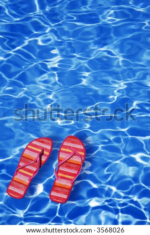 Bright blue pool water background