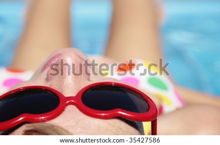 animation hot girls stock photo close up of a pretty girl in sunglasses 