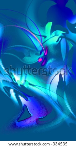 Flowers - Psychedelic background