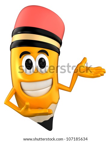 Pencil Mascot