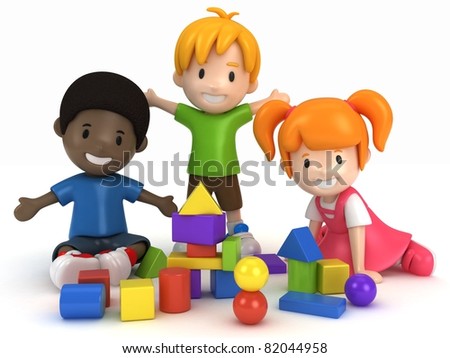 building blocks cartoon