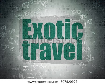 Travel concept: Exotic Travel on Digital Paper background