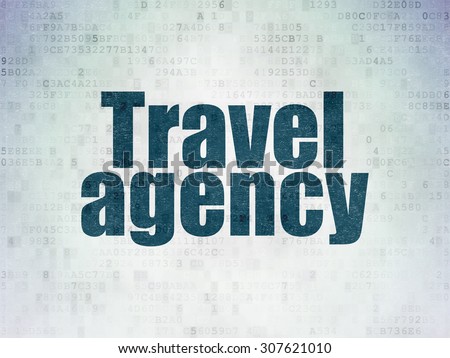 Travel concept: Travel Agency on Digital Paper background