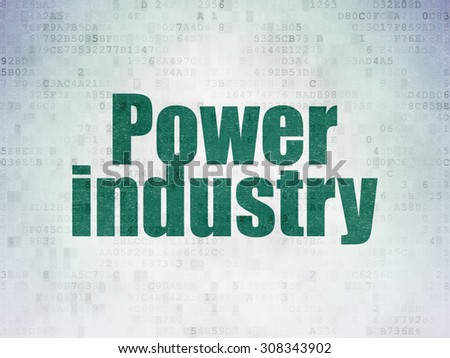 Industry concept: Power Industry on Digital Paper background