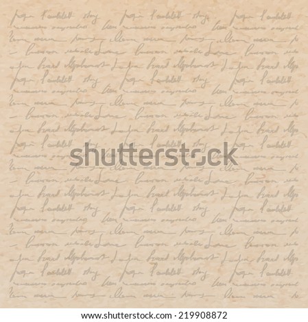 Vintage old paper texture with handwriting letter with poems background scrapbooking victorian style page hand drawn vector illustration Vintage old paper texture with handwriting letter with poems background scrapbooking victorian style page hand drawn vector illustration