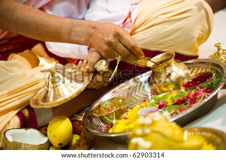 Indian wedding ceremony in