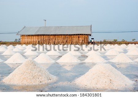 pile of salt and the granary, Thailand