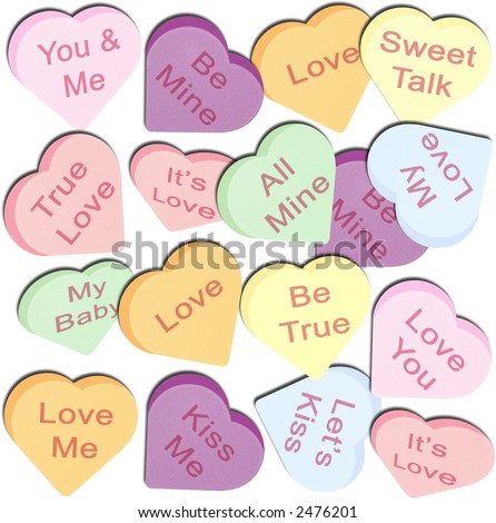 conversation hearts candy