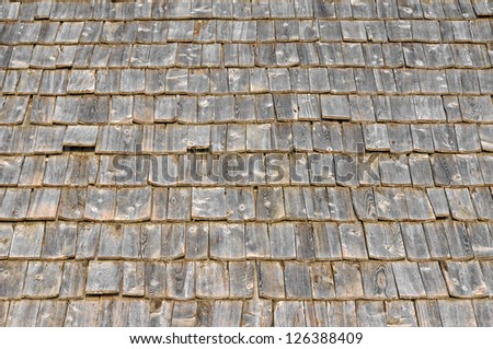 Wooden tiles roof from Italy