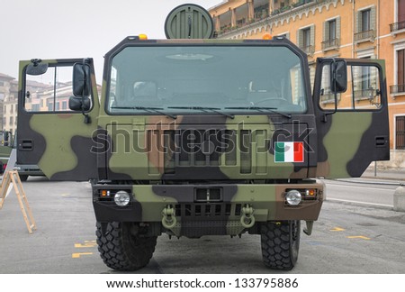 Italian army military truck