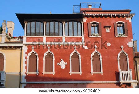 Chioggia: Venetian style facade