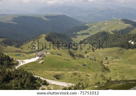 Alpine pass panorama