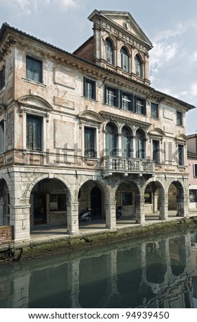 Upper class renaissance palace in Chioggia (Venice, Italy)