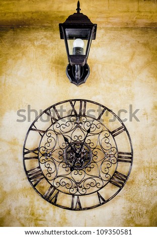 old vintage clock face