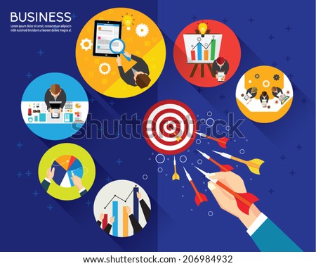 Creative Business And Office Conceptual Vector Design - 206984932