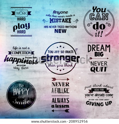 Inspirational and encouraging quote vector design Inspirational and encouraging quote vector design
