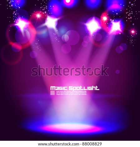 magical spotlight effect vector background design magical spotlight effect vector background design