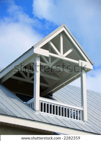 White roof balcony in Key West, Florida