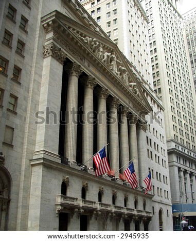 stock exchange wall street. stock photo : New York Stock