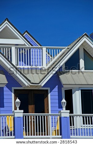 Bright Blue Beachside Home