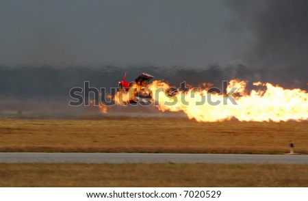 Aircraft Crashing and On Fire