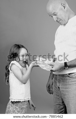 Dad Giving Money