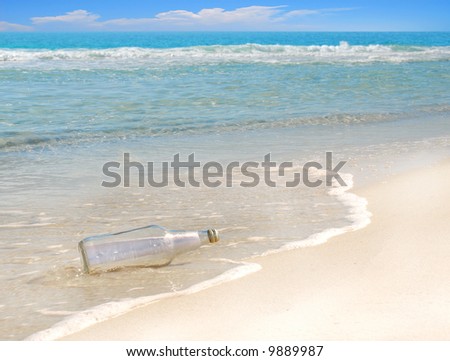 Mysterious message in a bottle washed up on gorgeous beach