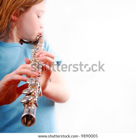 Girl Playing Flute