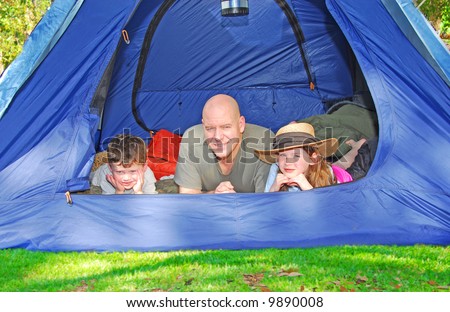 Family Camping Outdoors