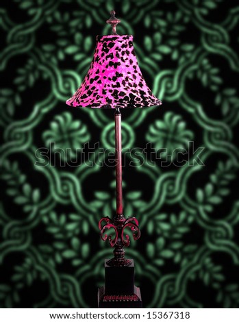 Funky cool leopard light by velvet retro wallpaper