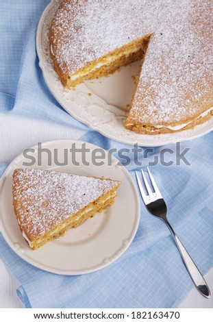 piece of carrot cake on white plate