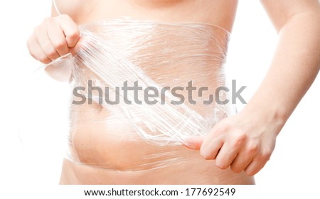 Cosmetic wrap. Caring for the female body.