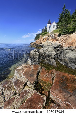 Bass Harbor Lighthouse, Acadia National Park, Maine, USA
