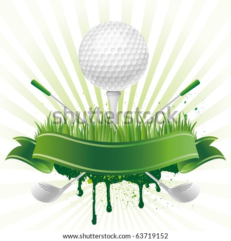 vector golf sport design element
