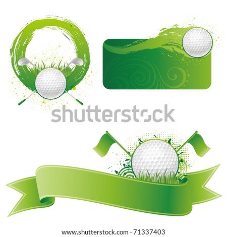 golf sport design element