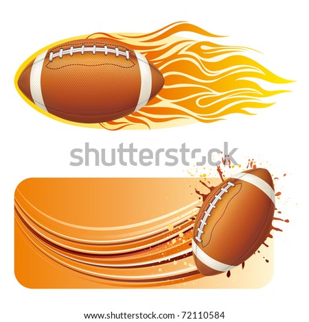 vector illustration of american football
